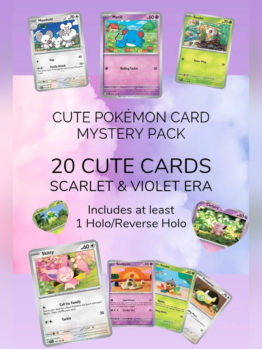 Cute Pokémon Card Mystery Pack